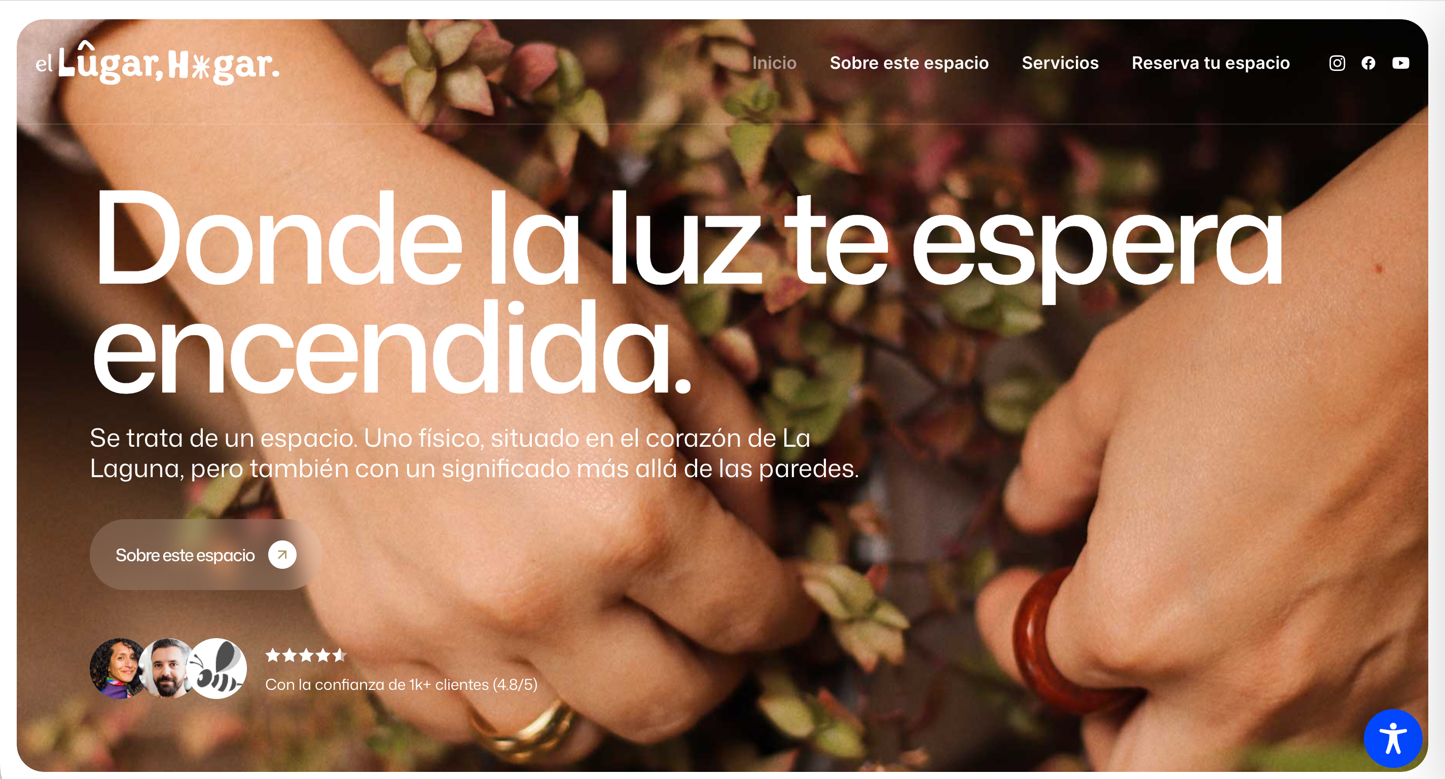 Captura de escritorio de la web de ellugarhogar.com